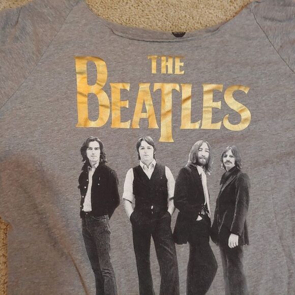 Juniors XL‎ xlarge The Beatles tshirt gray - Picture 2 of 6